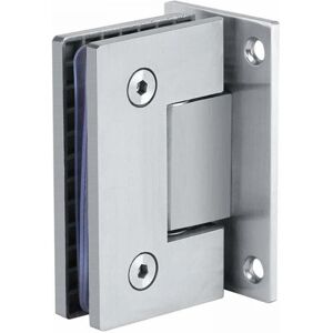 Cyslmuk - 1pc Glass Door Clamp Hinge 90º Frameless Wall Mount Bracket Clip for 8-10mm Glass Shower Door with Screws Accessory