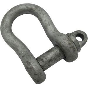 Securefix Direct - 2.75 Ton Galvanised Large Bow Shackle With Screw Pin - BS3032 2750KG Lifting Towing Tested
