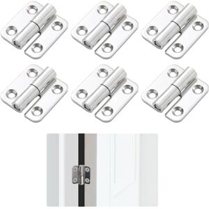 Csparkv - 2 inch) 3pcs each for left + right, 6pcs in total, small sliding joints, each hinge is removable 304 Stainless Steel Removable Door Hinges