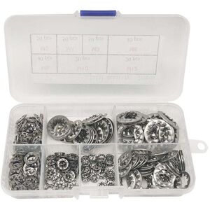 Beijiyi - 270pcs 304 Stainless Steel Internal Tooth Star Washers – 7 Sizes, M3 M4 M5 M6 M8 M10 M12