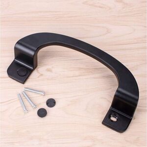 Linghhang - 2pcs Black Sliding Door Handle Aluminum Alloy for Balcony Bathroom Kitchen
