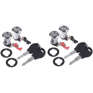 Tlily - 2X Left & Right Car Door Lock Kit with Key for Pickup 1987-1991 80600-01G25