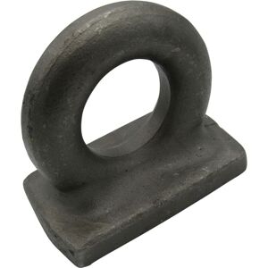 Securefix Direct - 3/4'' Rectangular Base Deckplate Self Colour 7.5T Proof Load - 19MM Eye Plate Lashing Weld On Deck