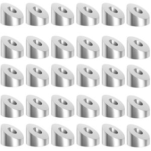 TLILY 30 Pack Stainless Steel 1/4In Degree Angle Beveled Washer for 1/8In to 3/16In Deck Cable Railing T316 Marine Grade