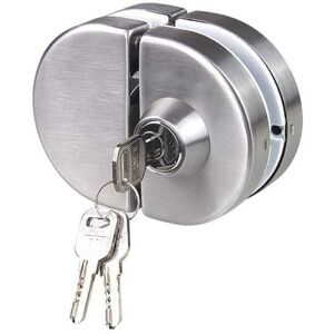 BEIJIYI 304 Stainless Steel Double Glass Door Lock, Double Side Opening, Frameless Door Hooks for 10-12mm Glass Thickness