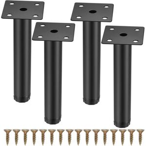 Linghhang - 4 Pieces Furniture Legs, 15cm/5.9inch Adjustable Furniture Legs, Metal Fixing Support Feet for Sofa Bed Cabinet