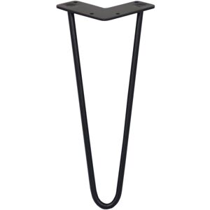 SKISKI 4 x 12' Hairpin Legs - 2 Prong - 10mm - Black