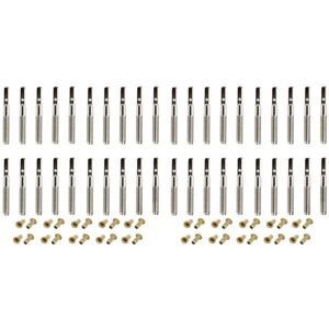 TLILY 40 Pcs Lyre Harp Tuning Pin Nails with 40 Pcs Rivets Set for Lyre Harp Small Harp Musical Stringed Instrument
