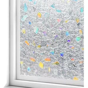 Csparkv - 45x200CM Privacy Window Film, Jewel Electrostatic Glass Film,