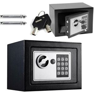 DAYPLUS 4.6L Digital Safe Box with Electronic Lock Key Safe Steel Cash Digital Steel Safe Electronic Security Office Home Money Cash Safety Box Top