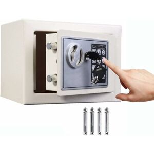 DAYPLUS 4.6L Digital Steel Safety Box Safe Electronic Security Coffer Safety Deposit Box Waterproof Fire Resistant 2 Manual Override Keys-Protect Money with