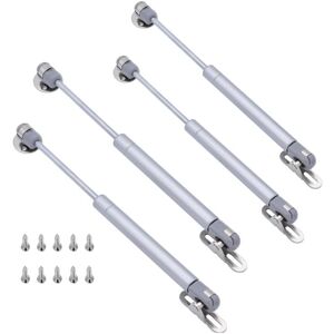Csparkv - 4Pcs 100N Gas Strut, Gas Lift Elescopic Soft Close Strut Lift Stay Gas Spring Cabinet Hinges for Kitchen Cupboard Door Handle Toy Box Hinge