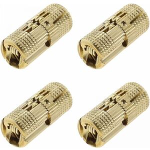 Cyslmuk - 4pcs Brass Invisible Hidden Barrel Hinge 10mm for Jewelry Box Hardware Folding Table Cabinet Door Crafts Hardware Accessories