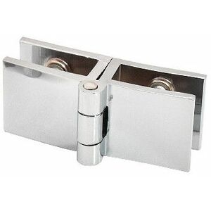 Dewdat - 4pcs Glass Door Hinge No Drilling Glass Hinge Adjustable Shower Glass Door Clip Full Copper 180 Degree
