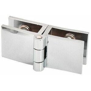 Dewdat - 4Pcs Glass Door Hinges No Drilling Glass Hinge Adjustable Shower Glass Door Clamp Zinc Alloy 180 Degree