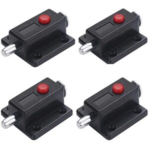 ZVD - 4pcs Spring Window Cabinet Knob Automatic Door Latch Lock Furniture Cabinet Drawer Door Latch With Spring Knob