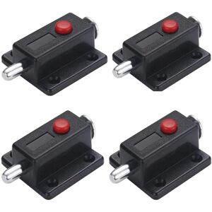 ZVD - 4pcs Spring Window Cabinet Knob Automatic Door Latch Lock Furniture Cabinet Drawer Door Latch With Spring Knob