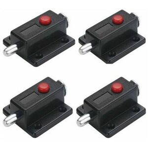Gotrays - 4pcs Spring Window Cabinet Knob Automatic Door Latch Lock Furniture Cabinet Drawer Door Lock with Spring Knob