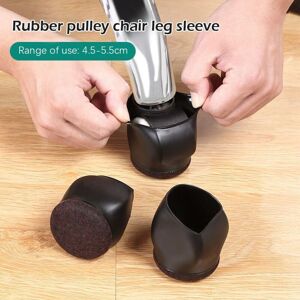 Linghhang - 5pcs Roller Retainer Set, Sliding Chair Leg Caps, Table Chair Leg Covers, Wheel Protectors