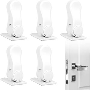 Linghhang - 5 Pcs Baby Child Safety Lock Adhesive Safety Door Handle Lock Security Locks Door Handles