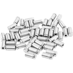 TLILY 50 Packs Sign Standoff Screws Advertising Stainless Steel Wall Mounts Glass Acrylic Nail for Artwork and Displays (1/2 x 1 Inch)