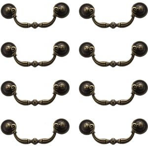 TLILY 8X Cabinet Door Handle / Drawer Antique Brass Color 100mm