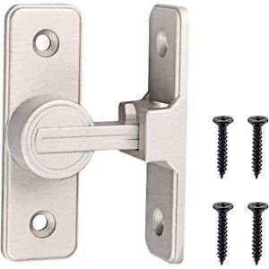 Linghhang - 90° Illuminated Sliding Interior Door Lock Flat Door Hook Locking Bolt Anti-Theft Latch