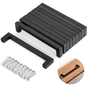 10pcs Black Kitchen Furniture Handle Kitchen Handle 128mm Black Furniture Handle Stainless Steel For Kitchen Cabinet Door - Alwaysh