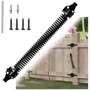 Alwaysh - 36cm Adjustable Spring Door Closer, Automatic Door Closer, Door Spring with 2 Screws, for Garden Gate, Wooden Gate and Agricultural Fences