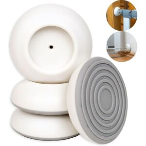 Alwaysh - Door Wall Protection, 4 pieces, in white, for pressure screw heads with max. Damage Protector, Stair Gate Fixing Barrier, Stair Gate
