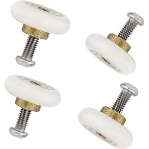 Alwaysh - Pack of 4 Replacement Shower Door Rollers 19mm Diameter (19mm-4pcs)