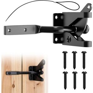 Alwaysh - Automatic Gravity Garden Gate Latch Self-Locking Stainless Steel Gate Bolt with Screws for Garden Gate Wooden Fence