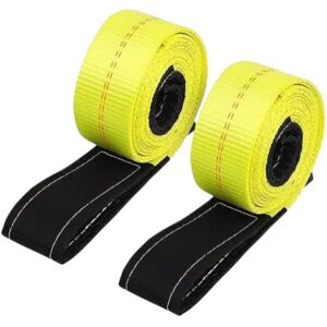 Alwaysh - Pack of 2 Heavy Duty Polyester Lifting Straps 1.8m, Maximum Load 9400 lbs