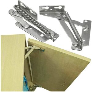 Alwaysh - Pair Heavy Duty Industrial Standard Spring Hinges for Kitchen Cabinet Door/Cupboard/Wardrobe Load 4kg 80 Degree Top Support Hinges for