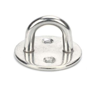 Alwaysh - Pieces M5 Stainless Steel Eye Plate 304 Stainless Steel Anchor Plate Eyelet Hook Eyelet Plate Ceiling Hooks Wall Ring Support for Hanging