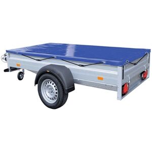 Securefix Direct - Blue Heavy Duty 4'x3' Vinyl Trailer Cover with Bungee Cord - Feet Foot Waterproof Tie Down