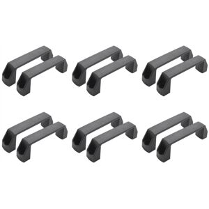 Tlily - Cabinet Drawer Door Plastic Handle Pull Knob 120mm 4.7 inch 12 Pcs
