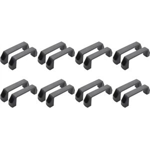 Tlily - Cabinet Drawer Door Plastic Handle Pull Knob 120mm 4.7 Inch 16 Pcs