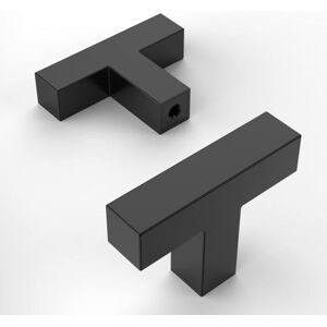 10 Pcs Black Furniture Knobs Stainless Steel Cabinet Door Knobs Kitchen Door Knobs Cupboard Knobs - Ccykxa