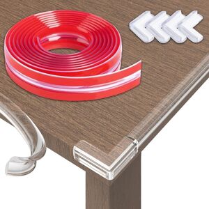 Ccykxa - 6 Meters Table Corner Protector Strip Baby Proofing, Transparent Furniture Protection Strip, Pre-adhesive pvc Edge Protector, for Tables,