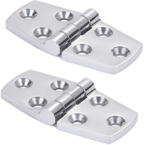 Ccykxa - Marine Mount Door Hinges Stainless Steel Boat Hatch Hinge Hardware Heavy Duty Boat Hinge Platform Cabinet SUS316 2pcs 38mm x 76mm