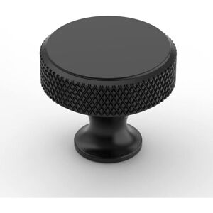 Ccykxa - Set of 10 Furniture Knobs Round Kitchen Door Knobs Door Knobs Black Cupboard Door Knob Kitchen Handle UK0051