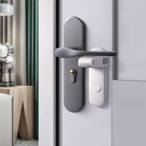 Linghhang - Child Proof Door Lever Lock, Baby Safety Door Handle Lock(White, 2 Pcs)