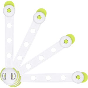 ZVD - Child Safety Cupboard Doors,4 pcs Baby Safety Latches,Baby Door Stops Safety Lock For Drawer,Door,Cabinets,Fridge,Toilet