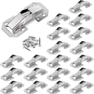 Csparkv - 20PCS Cabinet Door Hinge, 3 Inch 90° Furniture Hinge, Kitchen Door Hinge, Wardrobe Hinges Dresser Hinge for Kitchen Door Cabinets.