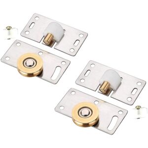 Csparkv - 2Pcs Sliding Door Roller Wheel Diameter Sliding Door Furniture Runners for Cabinet Cupboard Window Sliding Doors