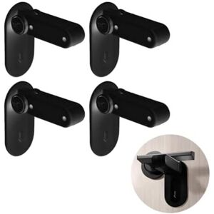Csparkv - 4 Pack Child Safety Door Locks, Baby Proofing Locks, Secure Grip, Safe for Kids and Pets, for Home Security, Black