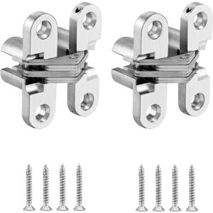 CSPARKV Set of 2 Invisible Hinges, Cross Hinges for Folding Doors, Screws Included, 4513mm