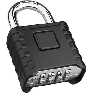 Cyslmuk - Digit Combination Padlock, Waterproof Outdoor Padlock, Heavy Duty and Anti-Theft, 8mm Latch Combination Padlock, Exterior Garage Door