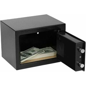 DAYPLUS Digital Safe Box with Electronic Lock Key Safe Steel Cash 4.6L Digital Steel Safe Electronic Security Office Home Money Cash Safety Box Top